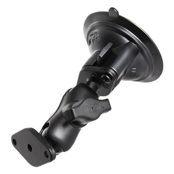 RAM-B-166U-A:RAM-B-166U-A_1:RAM Twist-Lock™ Suction Cup Double Ball Mount - Short