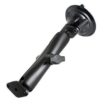 RAM-B-166U-C:RAM-B-166U-C_1:RAM Twist-Lock™ Suction Cup Double Ball Mount - Long