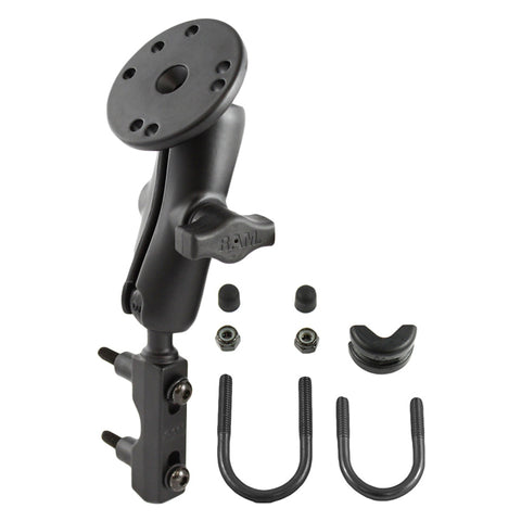 RAM® Motorcycle Brake/Clutch Reservoir Mount with Round Plate