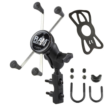 RAM® X-Grip® Large Phone Mount with Brake/Clutch Reservoir Base - Short