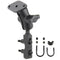 RAM® Motorcycle Brake/Clutch Reservoir Mount with Diamond Plate - Short