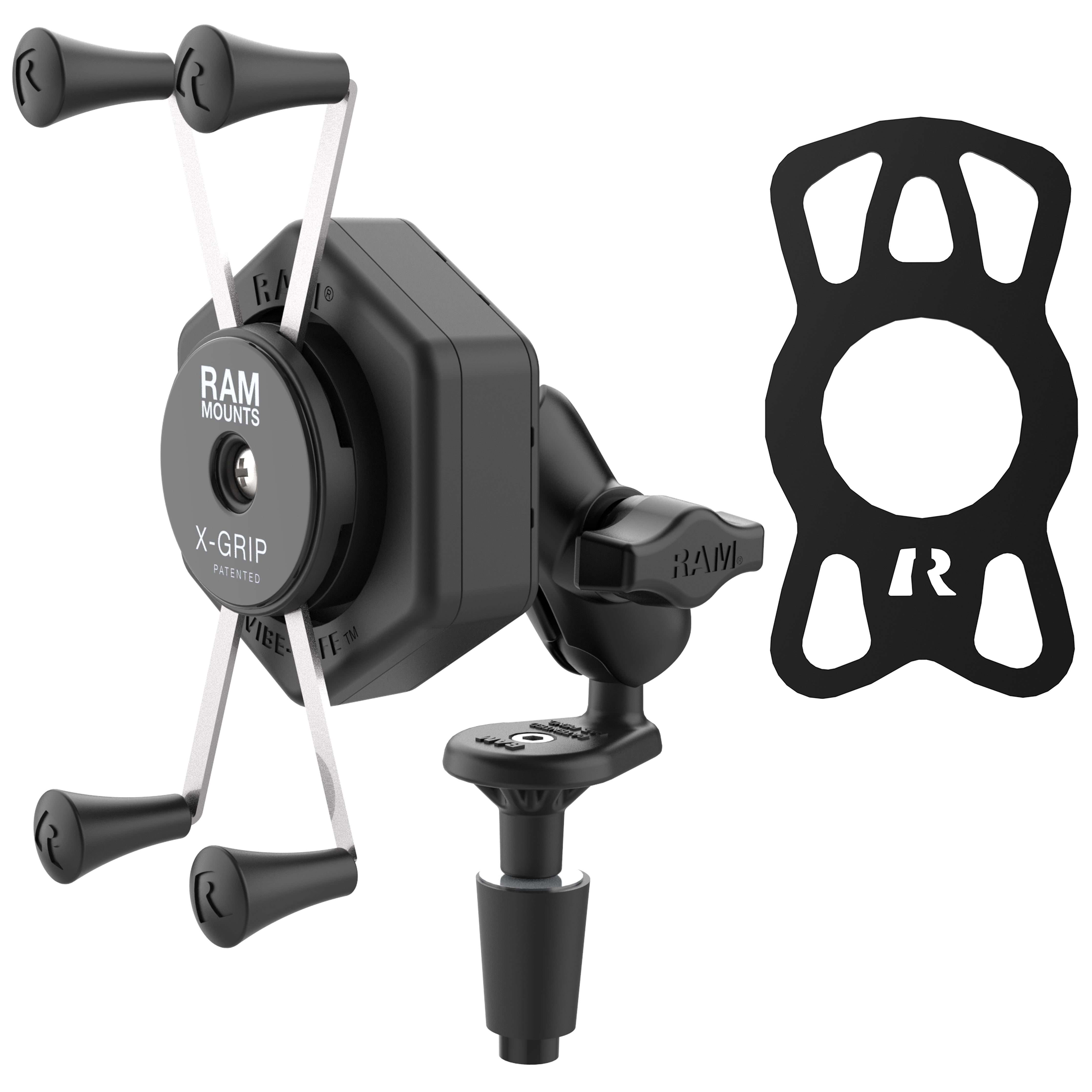 RAM® X-Grip® Large Phone Mount with Vibe-Safe™ & Fork Stem Base