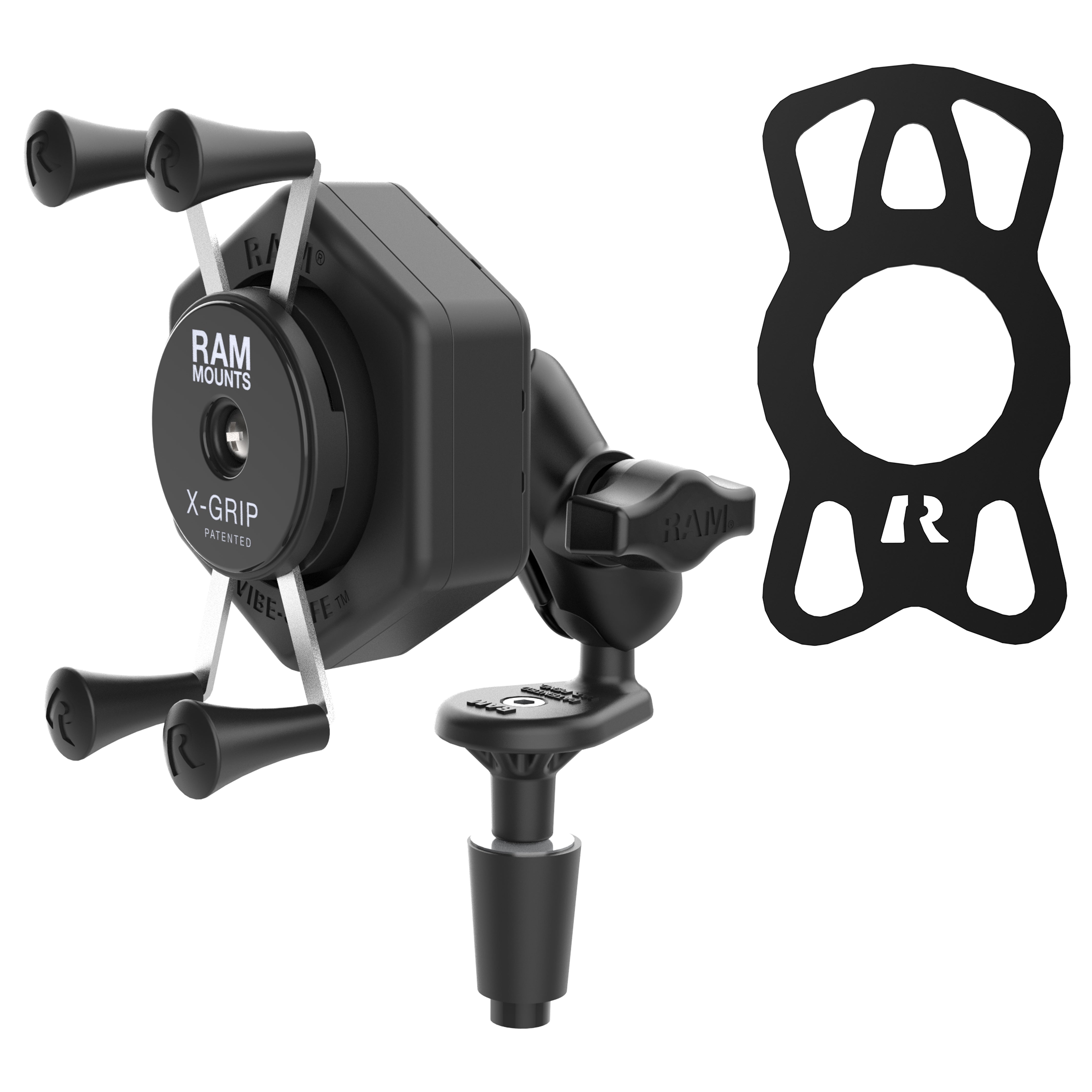 TM ♡ RAM RAM® X-Grip® Phone Mount with Vibe-Safe™ & Fork Stem Base - Short