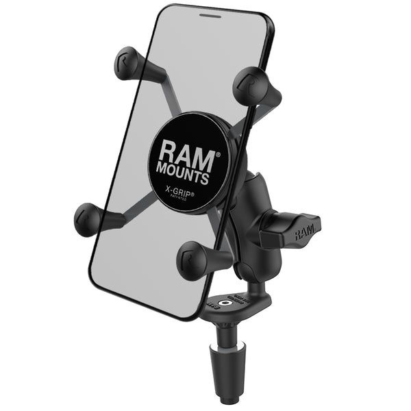 RAM® X-Grip® Phone Holder with Motorcycle Fork Stem Base – RAM Mounts