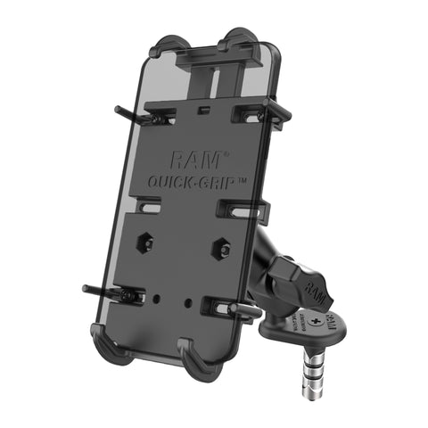 RAM® Quick-Grip™ XL Phone Holder with Fork Stem Wedge Base - Short