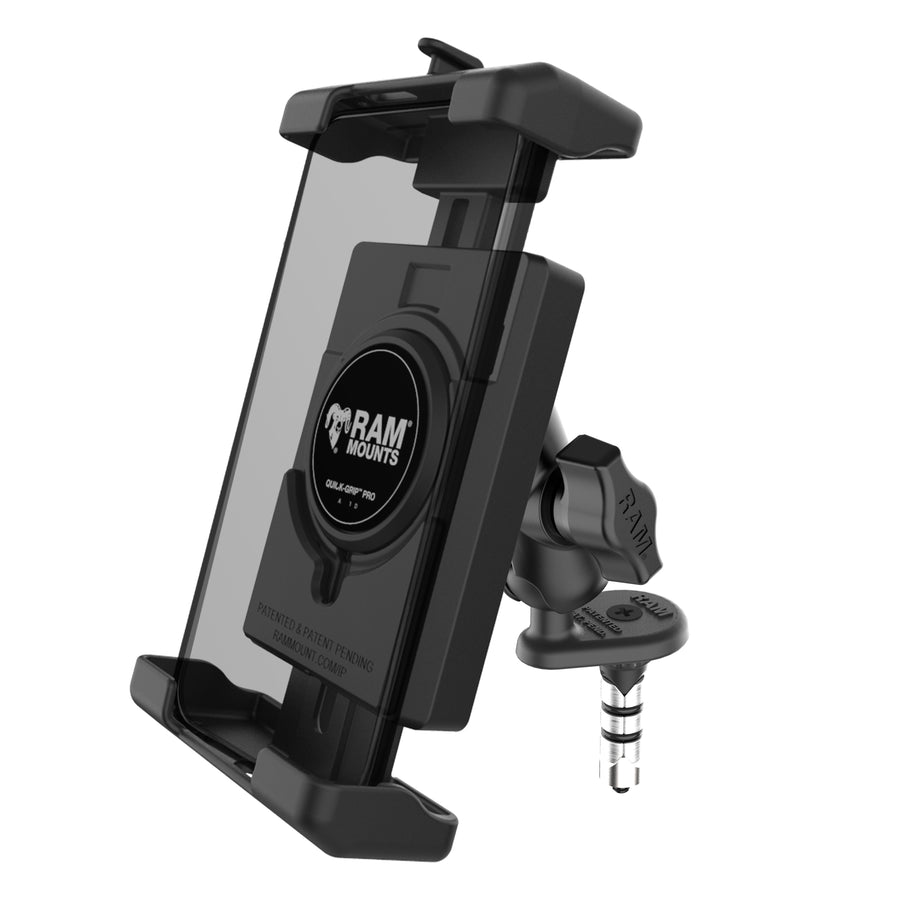 RAM® Quick-Grip™ Pro XL Phone Mount with Fork Stem Wedge Base - Short