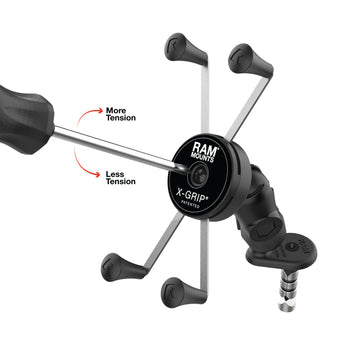 RAM® Rotating X-Grip® Large Phone Holder with Fork Stem Base - Short