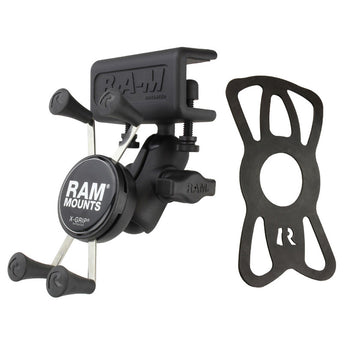 RAM® X-Grip® Phone Mount with Glare Shield Clamp Base