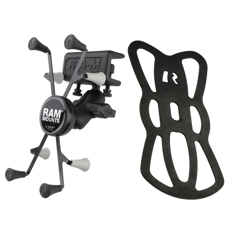 RAM® X-Grip® Mount with Glare Shield Clamp Base for 7