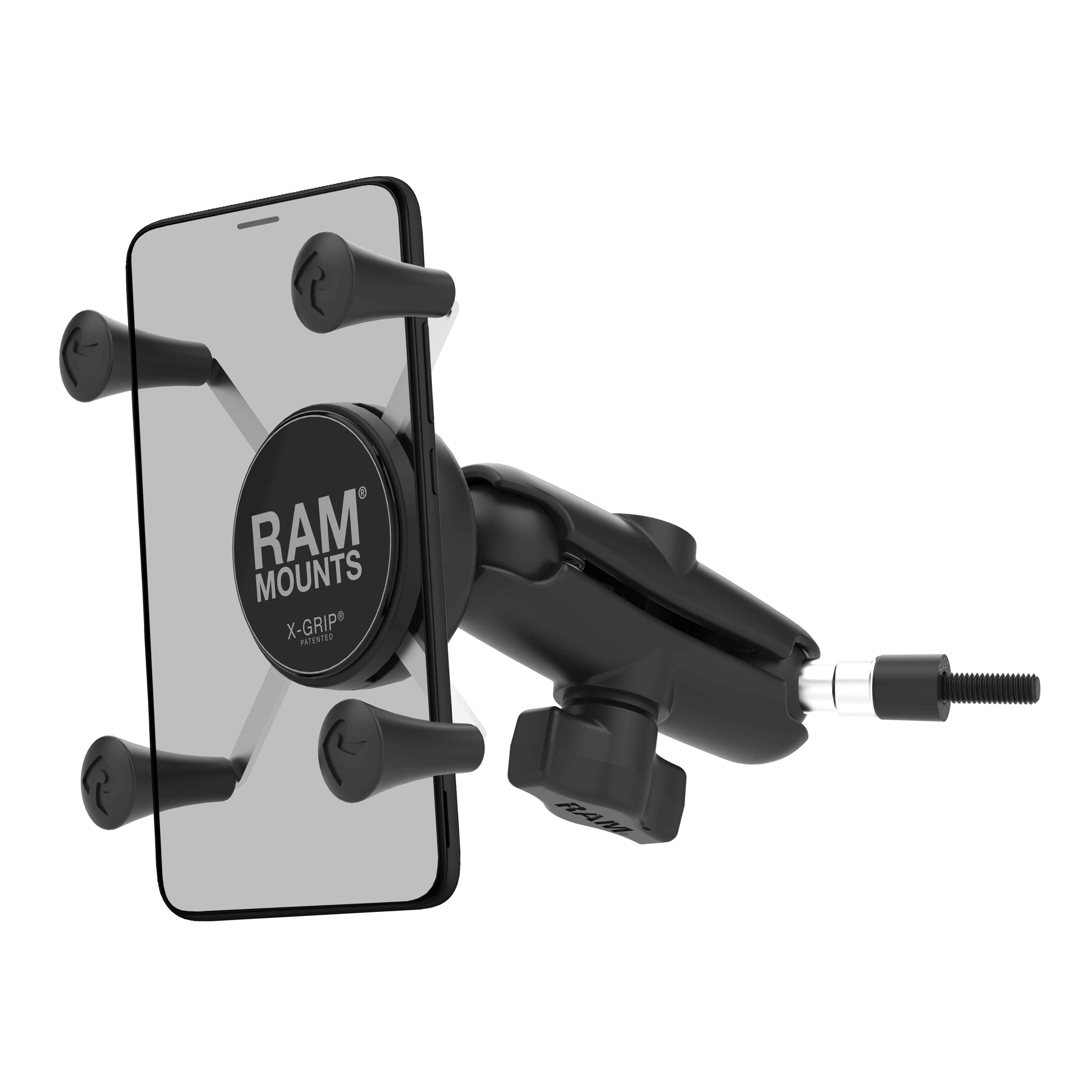 RAM® X-Grip® Phone Mount with Grab Handle & A-Pillar M6 Bolt Base