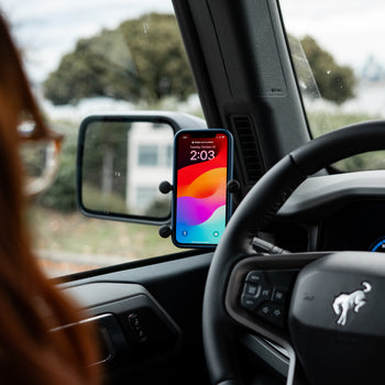 RAM® X-Grip® Phone Mount with Grab Handle & A-Pillar M6 Bolt Base