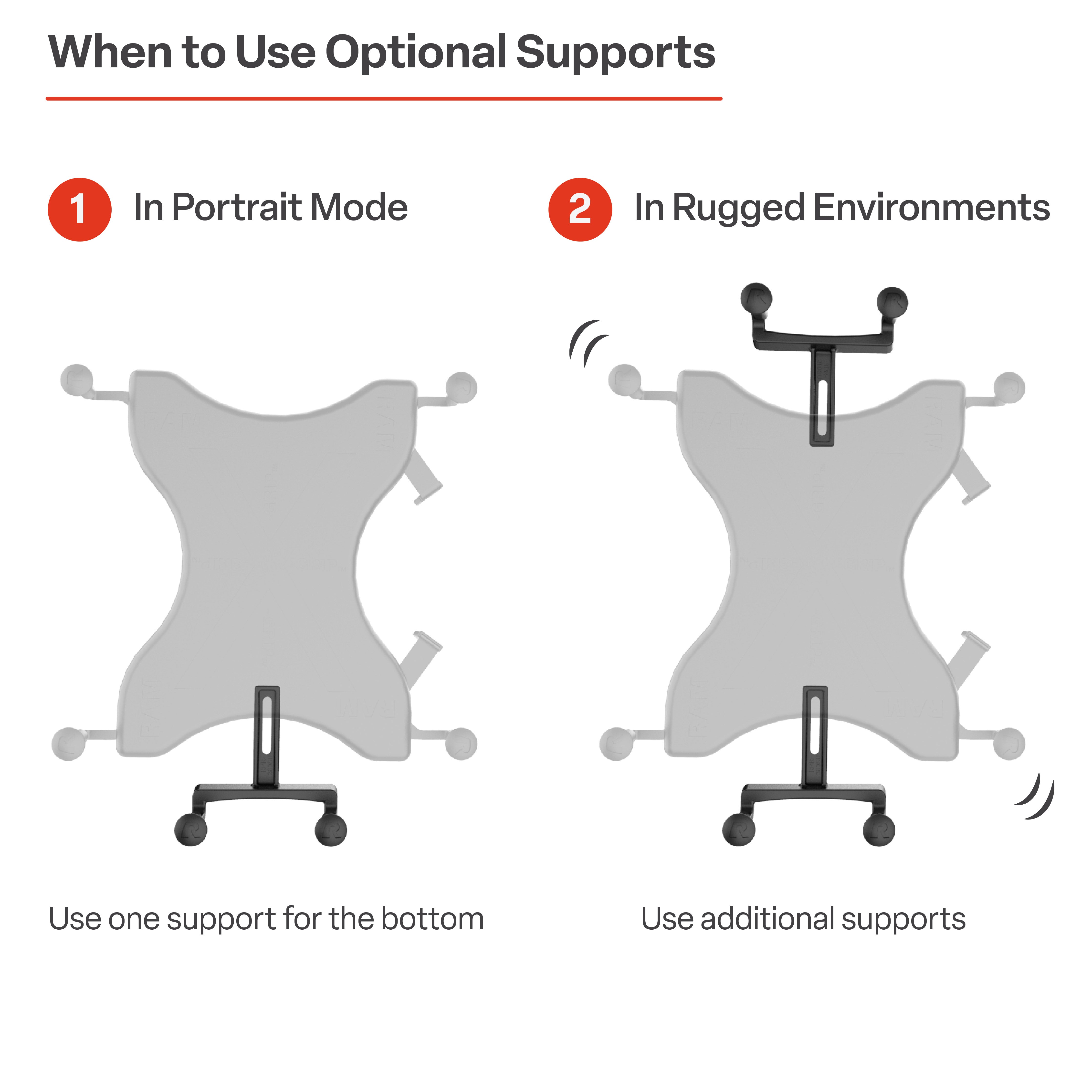 RAM® X-Grip® with RAM® Twist-Lock™ Pivot Suction for 9