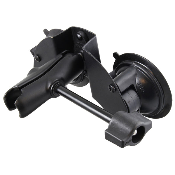 RAM® Twist-Lock™ Dual Suction Cup Base with Socket Arm & Retention