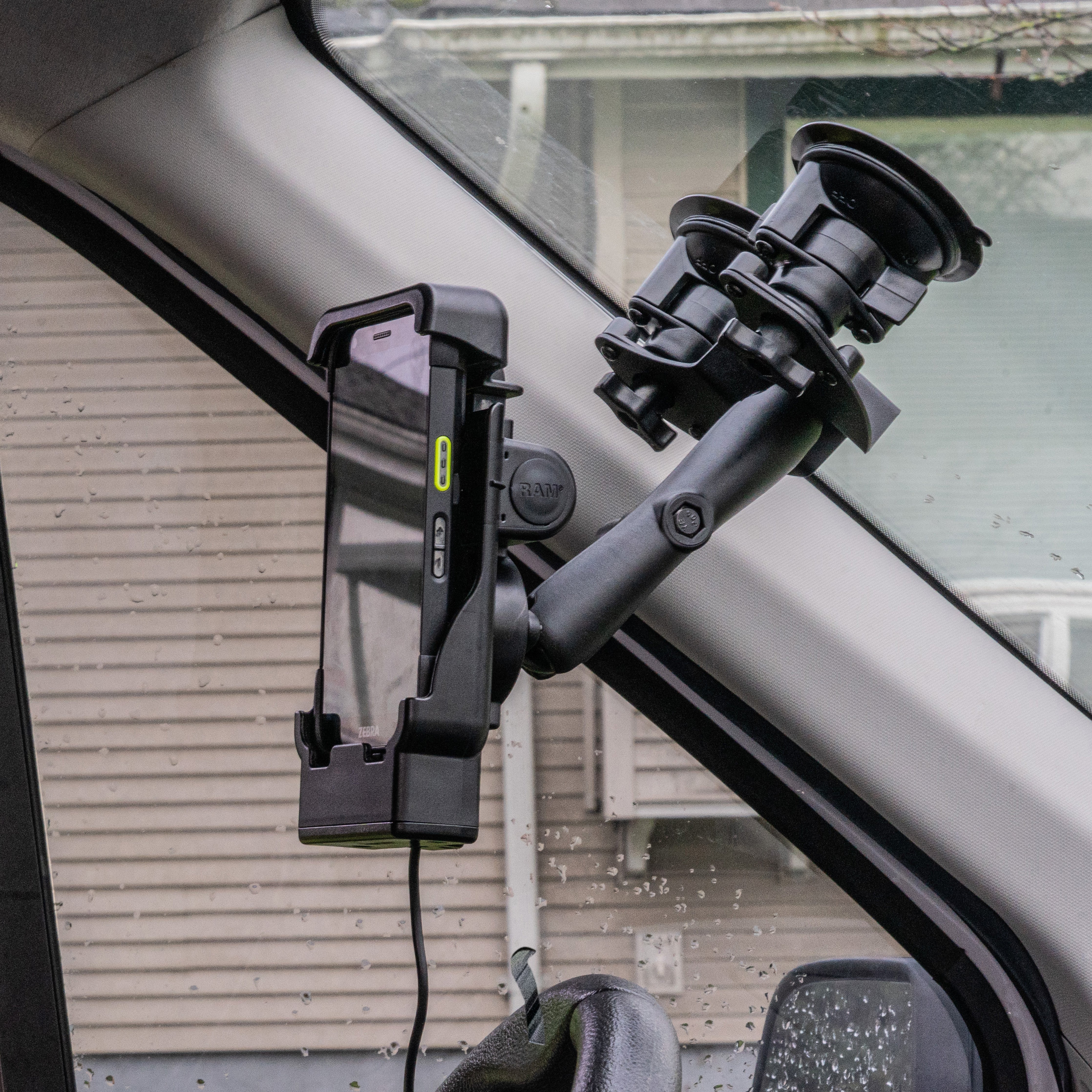 RAM® Twist-Lock™ Dual Pivot Suction Cup Base with Ball – RAM® Mounts