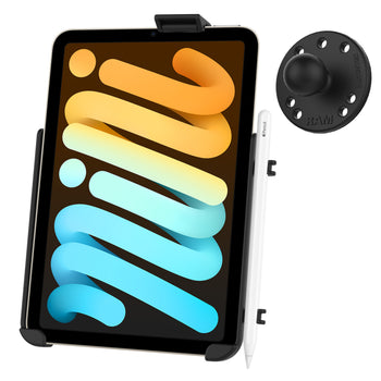 RAM-B-202-AP36U:RAM-B-202-AP36U_1:RAM EZ-Roll'r™ Cradle with Ball for Apple iPad mini (A17 Pro) & mini 6