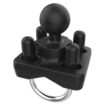 RAM® Double U-Bolt Ball Base for 1" - 1.25" Rails - B Size