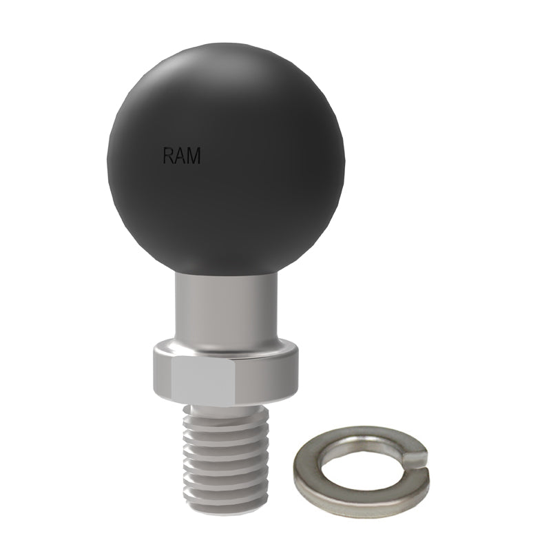 RAM® Ball Adapter with 3/8"-16 Threaded Post & Lock Washer - B Size