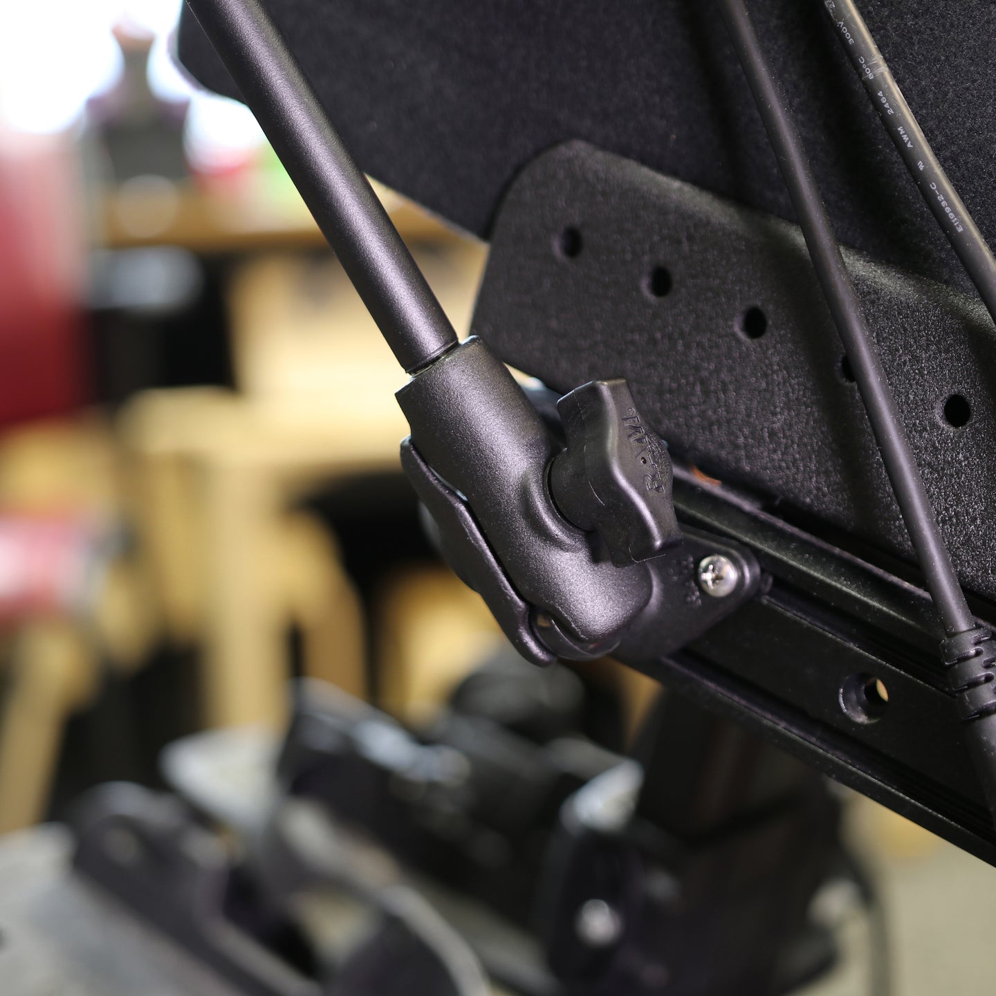 RAM® X-Grip® Phone Mount for Wheelchair Seat Tracks – RAM Mounts