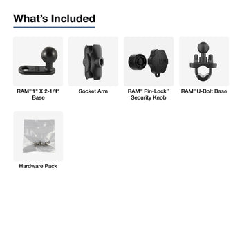 RAM® Rearview Mirror U-Bolt Mount for Motive Dashcam