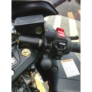RAM® Motorcycle Brake/Clutch Reservoir Base with Add-On Ball