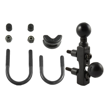 RAM® Motorcycle Brake/Clutch Reservoir & Handlebar Double Ball Base