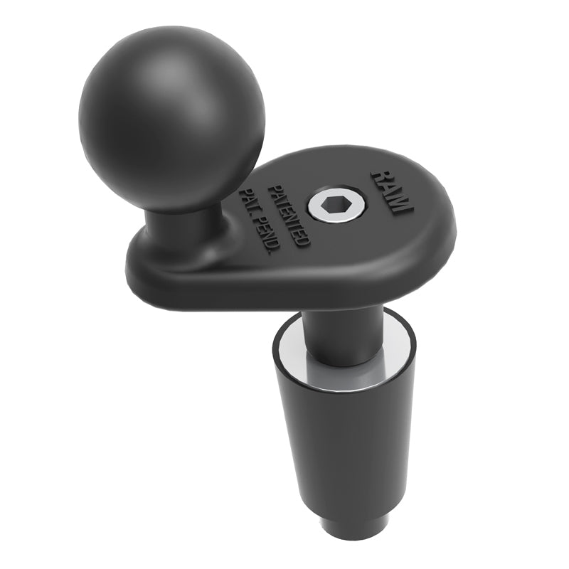 RAM® Motorcycle Fork Stem Ball Base with Rubber Expansion Plug