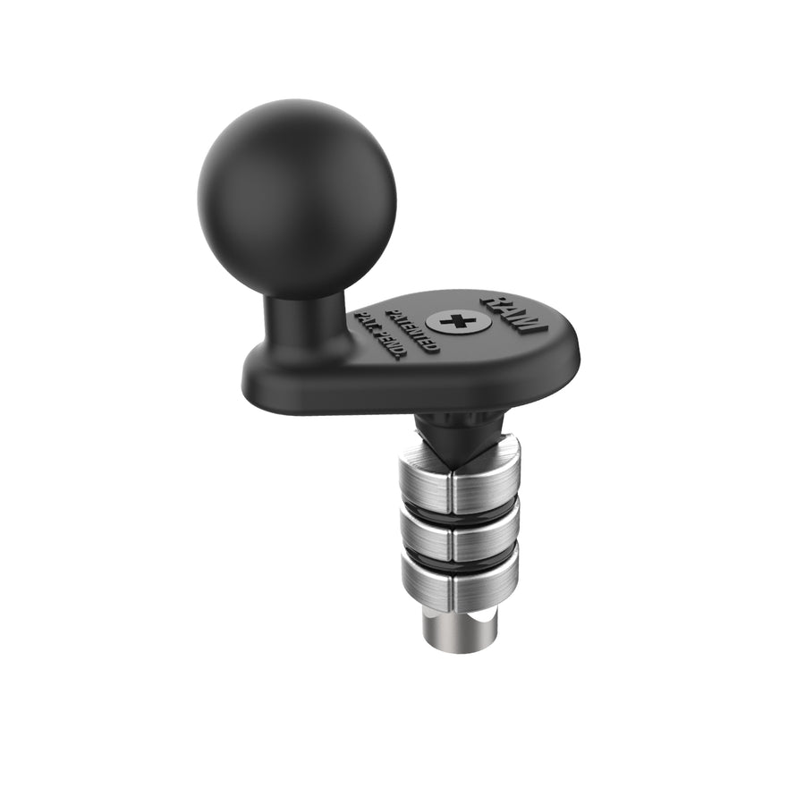 RAM® Motorcycle Fork Stem Wedge Ball Base - 19-25mm Holes