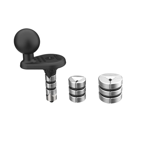 RAM® Motorcycle Fork Stem Wedge Ball Base - 12-32mm Holes