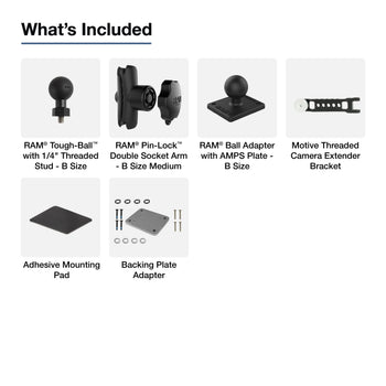 RAM® Dashboard Mount for Motive Dashcam with Extension Bracket