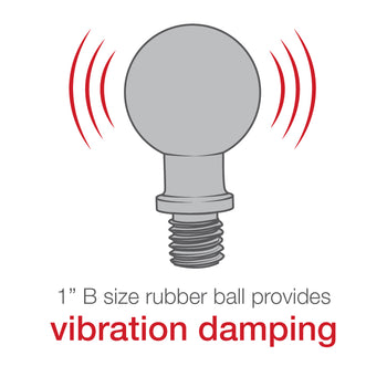 RAM® Ball Adapter with M10-1.5 Threaded Post