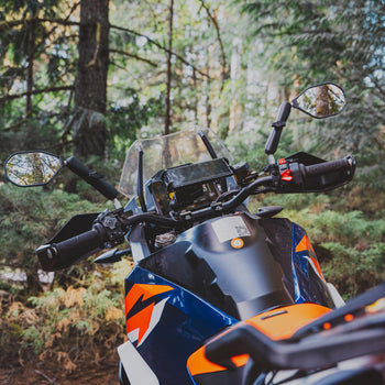 RAM® Tough-Mirror™ Kit with M10-1.25 Bases + Reverse Adapter - Long Arm