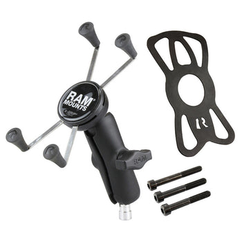 RAM® X-Grip® Large Phone Mount with Motorcycle Handlebar Clamp Base