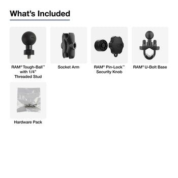 RAM® Rearview Mirror U-Bolt Mount for Motive AIDC+ Dashcam
