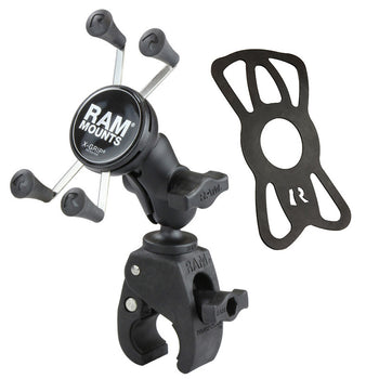RAM® X-Grip® Phone Mount with RAM® Tough-Claw™ Small Clamp Base - Short