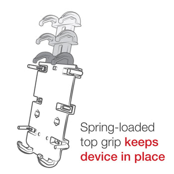 RAM® Quick-Grip™ XL Phone Mount with Small Tough-Claw™ Base - Medium