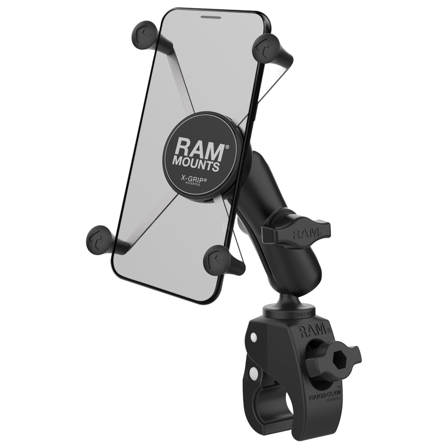 RAM® X-Grip® Large Phone Mount with Tough-Claw™ Medium Clamp Base