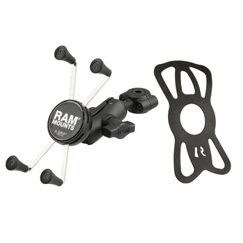 RAM® X-Grip® Large Phone Mount with Torque™ Small Rail Base - Short Arm