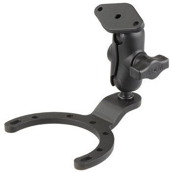 RAM-B-411-A-238U:RAM-B-411-A-238U_1:RAM Large Gas Tank Mount with Diamond Plate