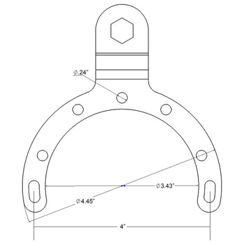 RAM® Large Gas Tank Ball Base for Motorcycles