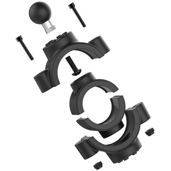RAM® Torque™ 1 ½" - 2" Diameter Rail Base - B Size Aluminum Ball