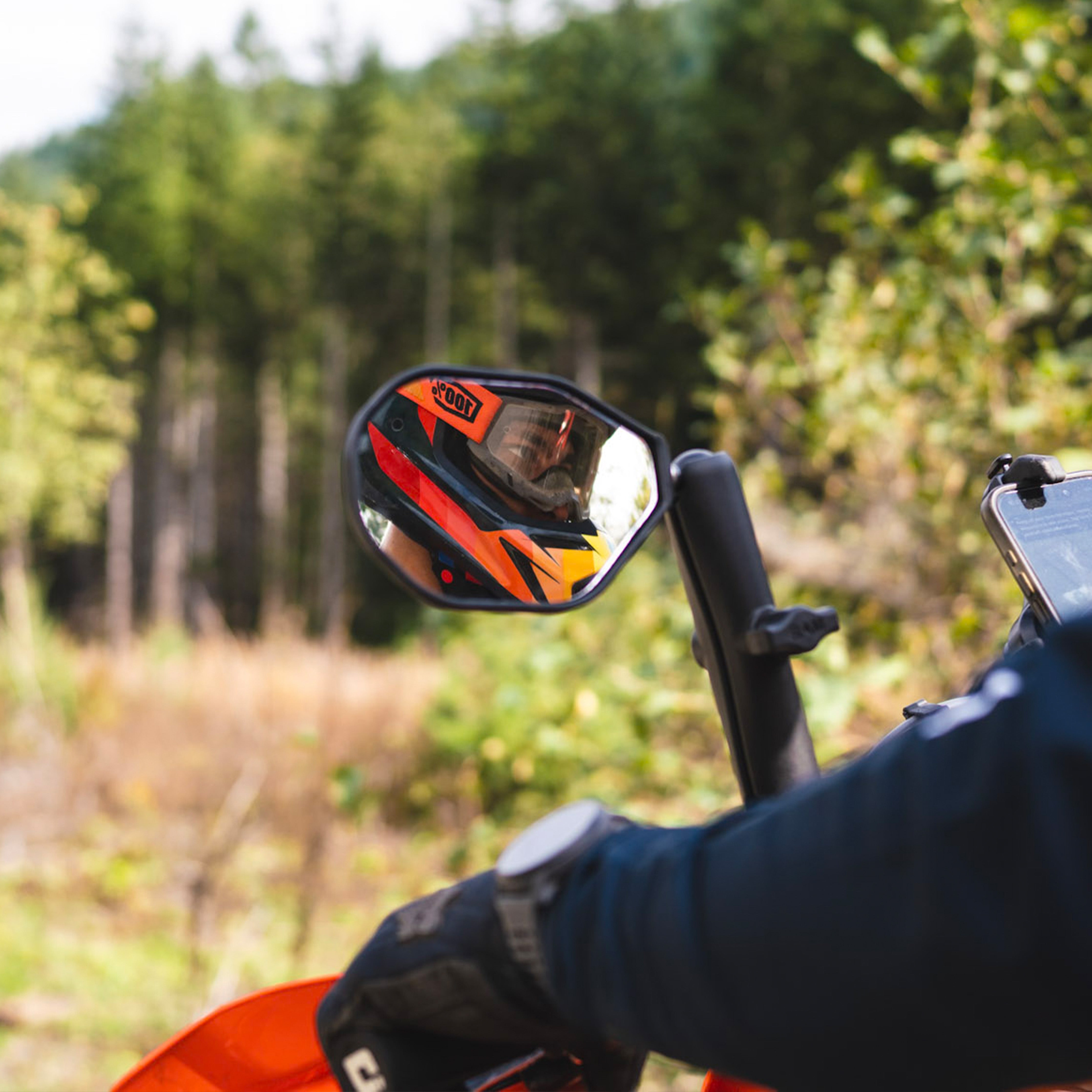 RAM® Tough-Mirror™ Left Mirror with Ball – RAM Mounts