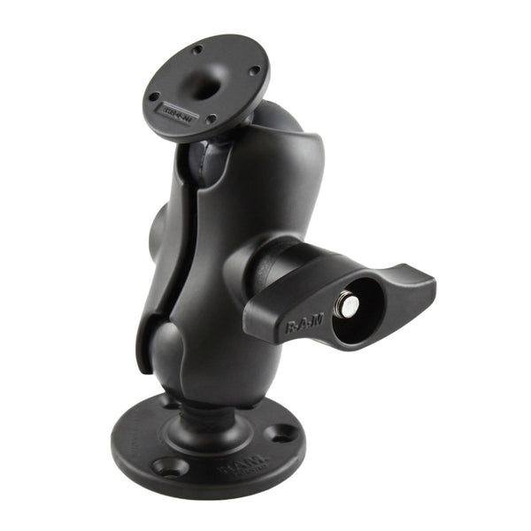 RAM® Ball Mount with Round AMPS Plate and Large Round Plate