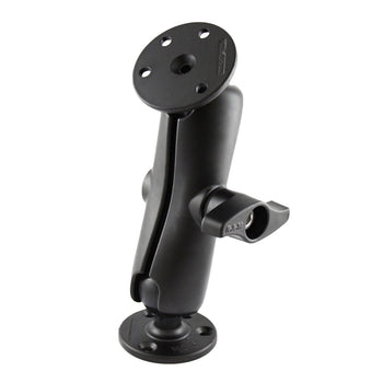 RAM-D-101-MIU:RAM-D-101-MIU_1:RAM Universal Double Ball Mount with Two Round Plates and Jam Nut
