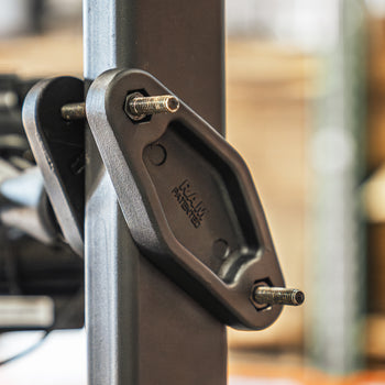 RAM® 4" Square Post Clamp Mount with Round AMPS Plate - D Size