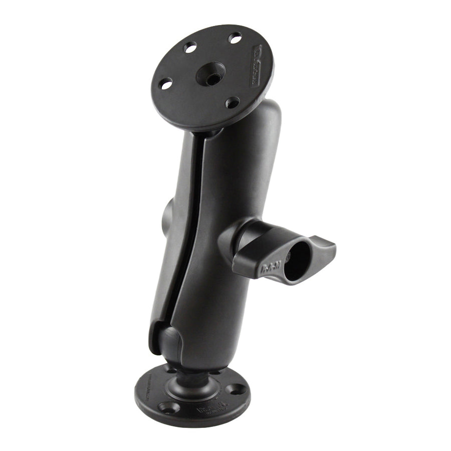 RAM® Double Ball Mount with Two Large Round Plates - D Size Medium