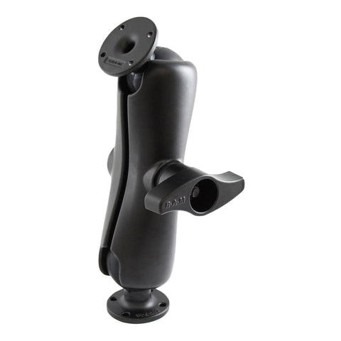 RAM® Double Ball Mount with Two Round AMPS Plates