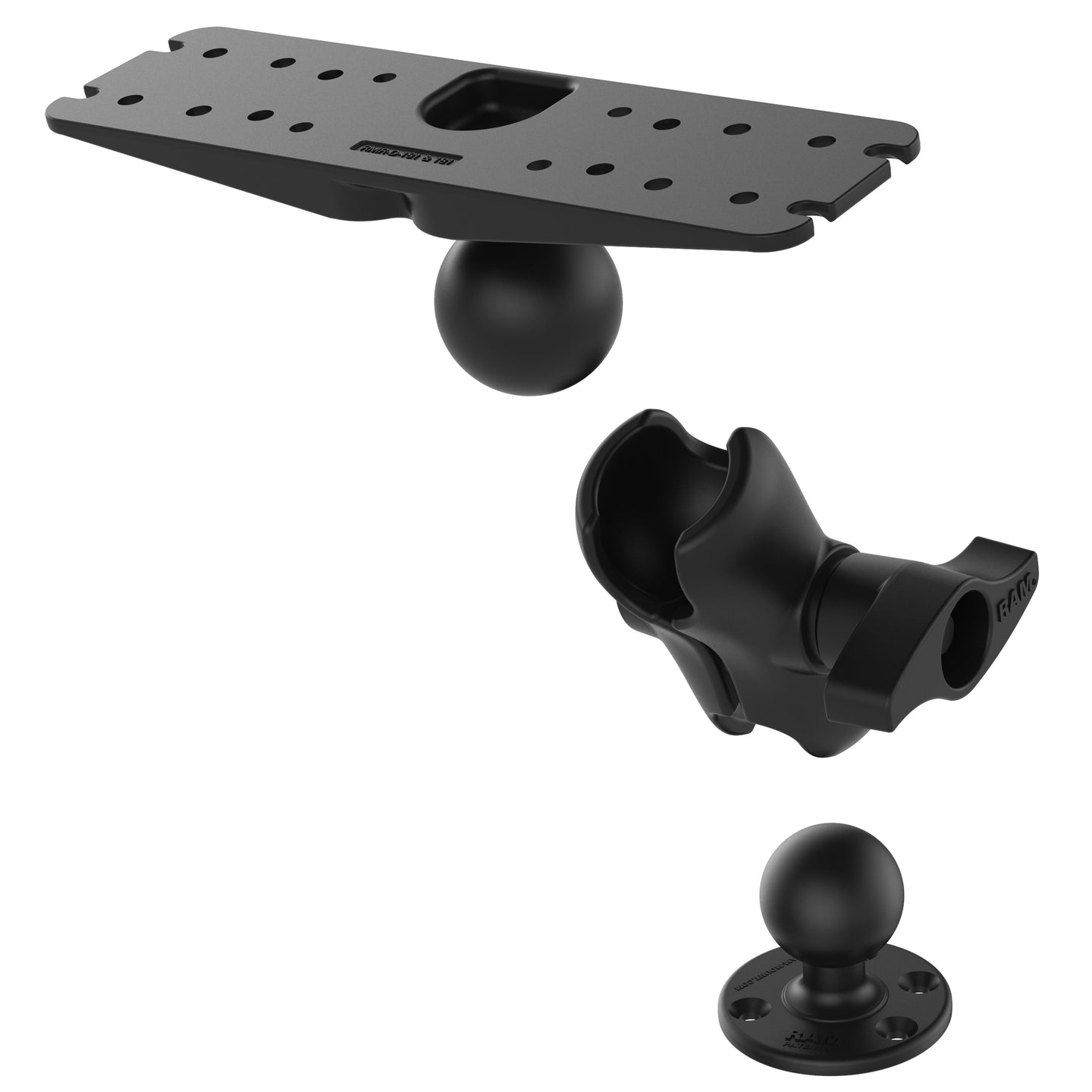 RAM® Large Marine Electronics Mount - D Size Short – RAM Mounts