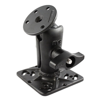 RAM-D-112-D:RAM-D-112-D_1:RAM Drill-Down Mount with Single Socket Arm & Large Round Plate