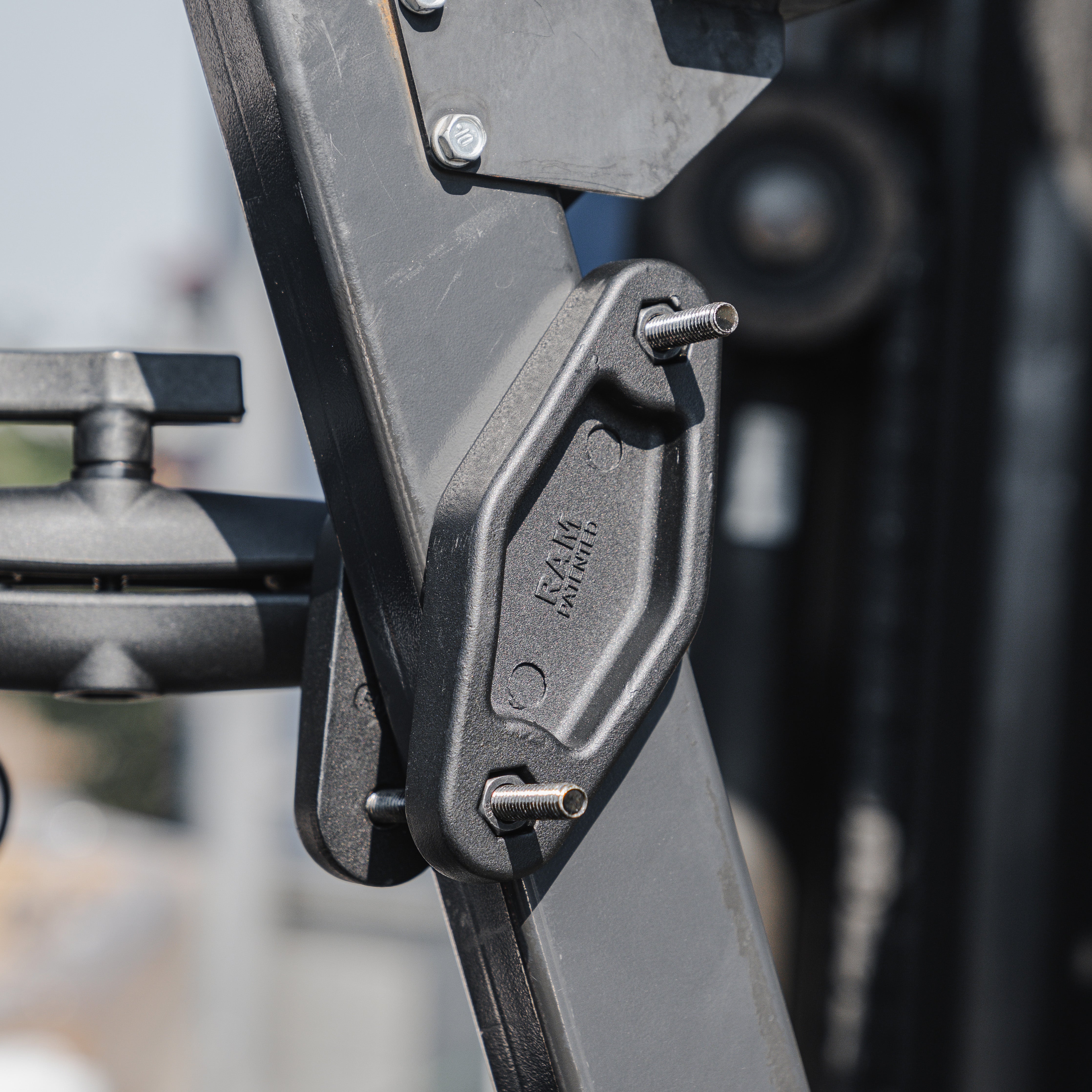 RAM® Square Post Clamp Base for Posts up to 4