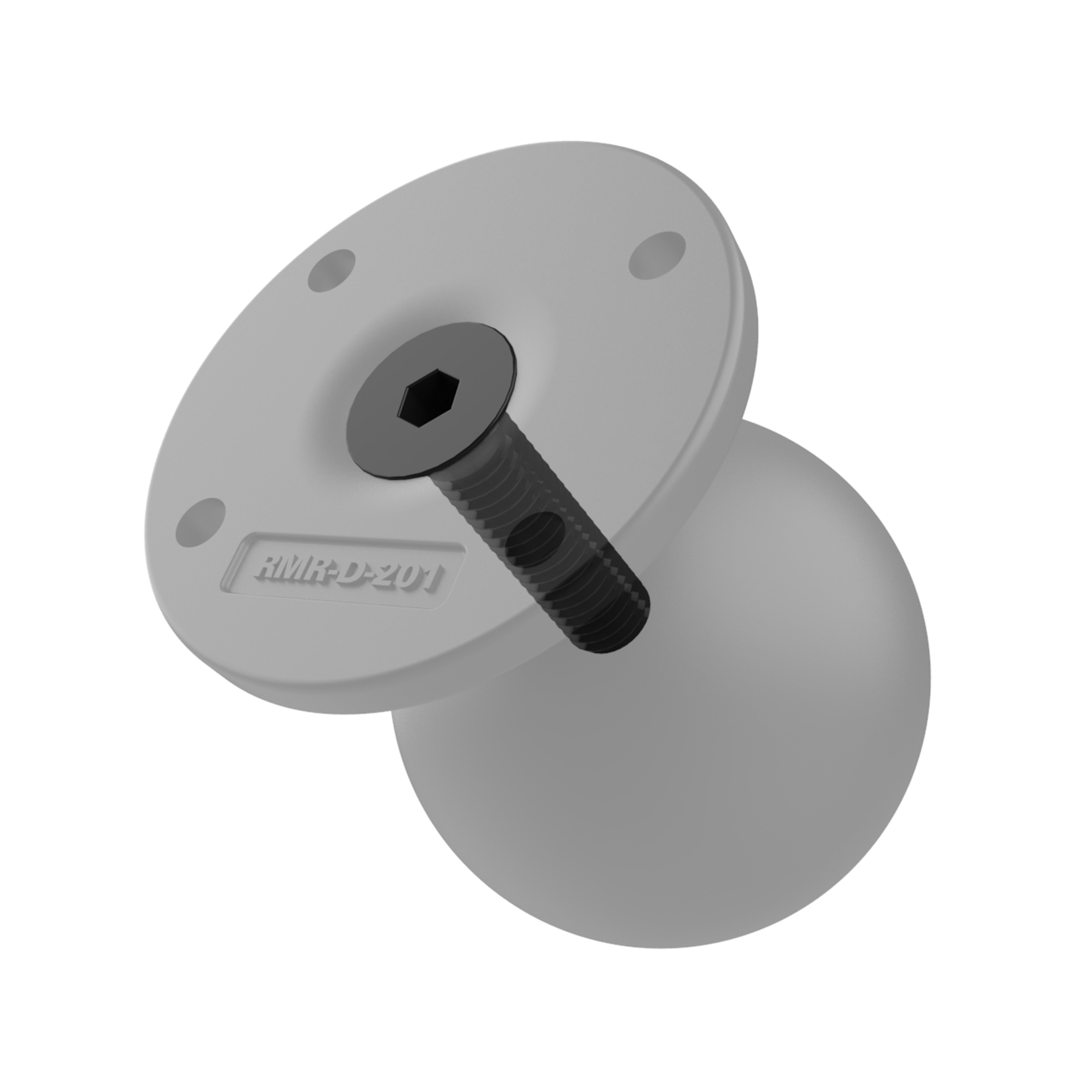 RAM® Round AMPS Plate with Ball and Steel Reinforced Post – RAM Mounts
